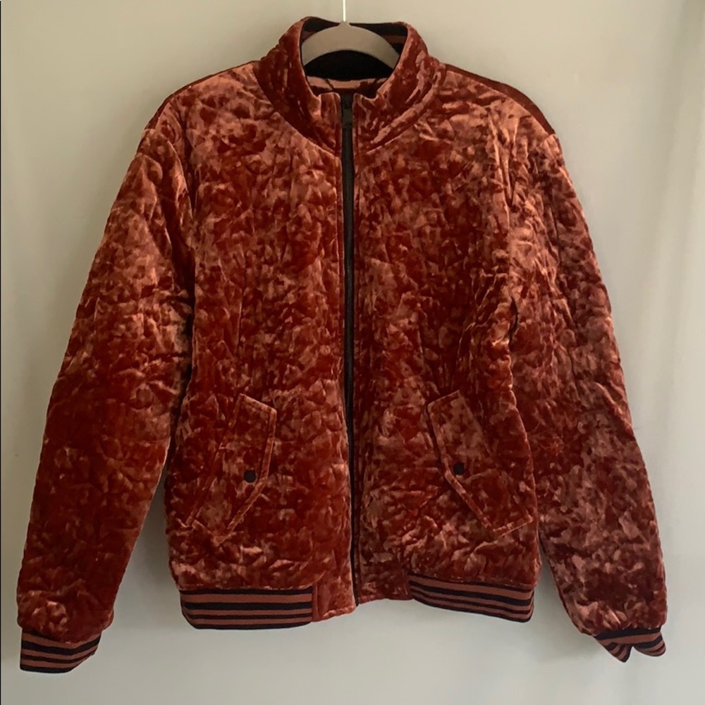 Bernardo Rust Velvet Jacket - Picture 3 of 7